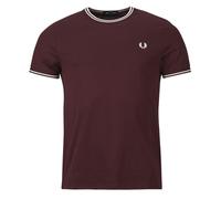 Fred Perry Camiseta TWIN TIPPED T-SHIRT in Burdeo EU S
