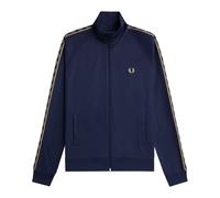 Fred Perry - Chaqueta Deportiva con Cinta de Contraste - Sweatshirts & Hoodies - Hombre - Azul - XL -