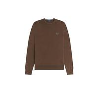 Fred Perry Classic Crew Neck Jumper (FR/ES, Letras, M, Regular, Regular, Tobacco)