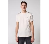 Fred Perry Contrast Tape Ringer T-Shirt L Blanco