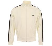 Fred Perry Contrast Tape Track Jacket, Chaqueta deportiva para hombre, Crudo Burnt Tabacco, L