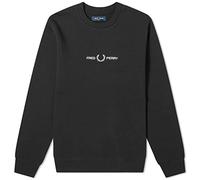Fred Perry Embroidered Sweatshirt Black (L)