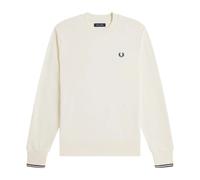 Fred Perry - Felpa Girocollo - Sweatshirts & Hoodies - Hombre - Blanco - L -