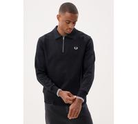 Fred Perry Half Zip Collared Sweatshirt S Negro