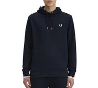 Fred Perry Hombre Sudadera con Capucha BLU
