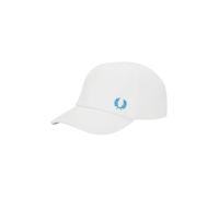 Fred Perry HW6726 - Gorra de béisbol clásica de piqué unisex para hombre y mujer, color blanco nieve y azul océano, talla única