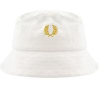 Fred Perry HW6730 - Gorro de piqué unisex para hombre y mujer, 100 % algodón, color crudo y piedra cálida, talla L