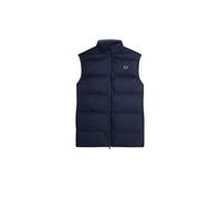 Fred Perry Insulated Gilet (FR/ES, Letras, L, Regular, Regular, Azul)