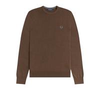 Fred Perry - Jersey Clásico de Cuello Redondo - Knitwear - Hombre - Marrón - 2XL -