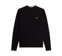 Fred Perry - Jersey Clásico de Cuello Redondo - Sweatshirts & Hoodies - Hombre - Negro - M -