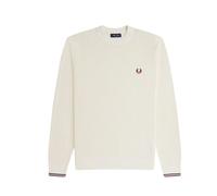 Fred Perry - Jersey Fred Perry de punto gofrado - Knitwear - Hombre - Blanco - S -