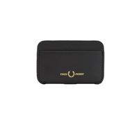 Fred Perry L4334 - Cartera unisex de piel bruñida para hombre y mujer, color negro