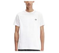 Fred Perry Laurel Wreath Graphic T-Shirt (FR/ES, Letras, M, Regular, Regular, Blanco)