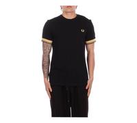 Fred Perry - Logo Frontale T-shirt - Tops - Hombre - Negro - L -