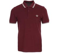 Fred Perry M3600 Camisa de Polo, Rojo, M para Hombre