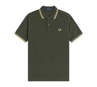 Fred Perry Polo Twin Tipped Fred Perry Shirt, Verde/Gris/Azul, Talla XL