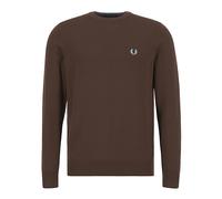 Fred Perry- Jersey Clásico de Cuello Redondo- Knitwear- Hombre- Marrón- S- Jersey Clásico de Cuello Redondo