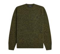 Fred Perry- Maglione in filato ritorto mélange- Knitwear- Hombre- Verde- S- Maglione in filato ritorto mélange