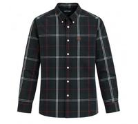 Fred Perry Men's Poplin Tartan Shirt Night Green