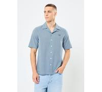 Fred Perry MICROGINGHAM SEERSUCKER SHIRT M Azul