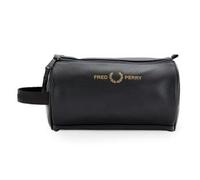 Fred Perry Neceser unisex L4307 Scotch Grain texturizado PU marca Laurel Leaf en negro, Black, Talla única, Clásico
