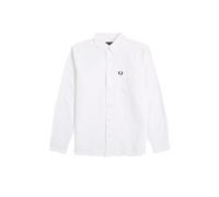 Fred Perry Oxford Shirt (FR/ES, Letras, M, Regular, Regular, Blanco)