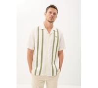 Fred Perry PANELLED LINEN BLEND SHIRT XXL Blanco