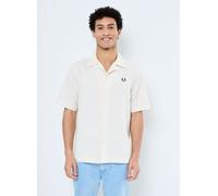 Fred Perry PIQUE TEXTURE REVERE COLLAR SH XL Blanco