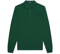 Fred Perry Plain Ivy Green Long Sleeve Polo Shirt