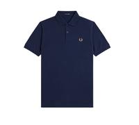 Fred Perry- Polo Clásico de Piqué- Tops- Hombre- Azul- XL- Polo Clásico de Piqué