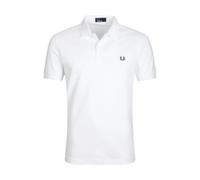 Fred Perry- Polo de Color Sólido M6000- Tops- Hombre- Blanco- S- Polo de Color Sólido M6000