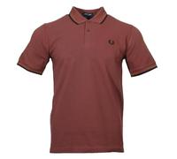 Fred Perry Polo de manga corta M12, marrón, XXL