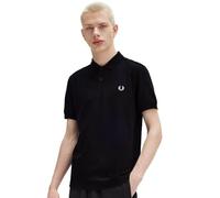 Fred Perry Polo liso negro - Talla - Hombre - Ropa - Corte ajustado - Algodón - Perfecto para otoño e invierno