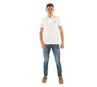 Fred Perry Polo de doble punta, Snow White Tennis Blue Court Green, M