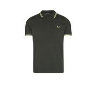 Fred Perry Polo Twin Tipped Fred Perry Shirt, Verde/Gris/Azul, Talla L