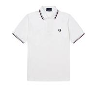 Fred Perry - Polo Original de Doble Raya - Tops - Hombre - Blanco - 3XS -