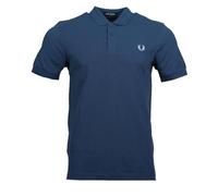 Fred Perry Polo para hombre M6000 sin rayas de contraste, azul medianoche, M