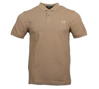 Fred Perry Polo para hombre M6000 sin rayas de contraste, Marrón Claro V19, M