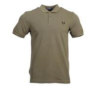 Fred Perry Polo para hombre M6000 sin rayas de contraste, Uniforme Verde, XL