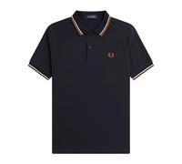 Fred Perry- Polo Piqué M3600 de Doble Raya- Tops- Hombre- Azul- XL- Polo Piqué M3600 de Doble Raya