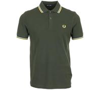 Fred Perry Polo Twin Tipped Fred Perry Shirt, Verde/Gris/Azul, Talla L