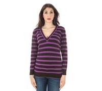 Fred Perry - Prendas de Punto con Cuello en V - Knitwear - Mujer - Púrpura - M -
