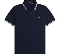 Fred Perry Reissues Original UK Twin Tipped Polo M12 (FR/ES, Números, 42, Regular, Regular, Negro)