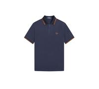 Fred Perry Reissues Original UK Twin Tipped Polo M12 (FR/ES, Números, 44, Regular, Regular, Azul Nuez)