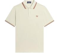 Fred Perry Reissues Original UK Twin Tipped Polo M12 (FR/ES, Números, 44, Regular, Regular, Beige T23)
