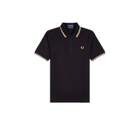 Fred Perry Reissues Original UK Twin Tipped Polo M12 (FR/ES, Números, 44, Regular, Regular, Negro P82)