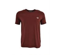 Fred Perry Ringer - Camiseta para hombre, Oxblood, M