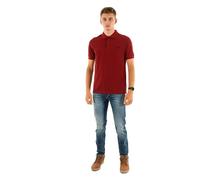 Fred Perry Slim Fit Plain Polo M6000 (FR/ES, Letras, L, Regular, Regular, Rojo)