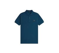 Fred Perry Slim Fit Plain Polo M6000 (FR/ES, Letras, M, Regular, Regular, Azul Z48)