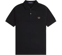 Fred Perry Slim Fit Plain Polo M6000 (FR/ES, Letras, M, Regular, Regular, Negro)